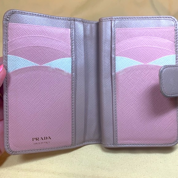 Prada Saffiano Multicolor Leather Wallet